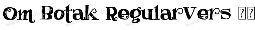 Om Botak RegularVers字体转换